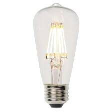 Historic Houseparts Inc Led Light Bulbs Led Filament Light Bulb 6 5 Watt 60 Watt Equivalent Clear Edison Dimmable St15 Type
