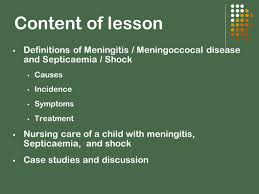 Meningitis should be diagnosed early