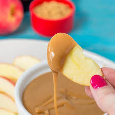 easy caramel dip with sweetened