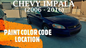 chevrolet impala exterior paint color