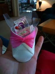I made 35 favors with them. Dollar Tree Baby Bootie Shower Favor Hometalk