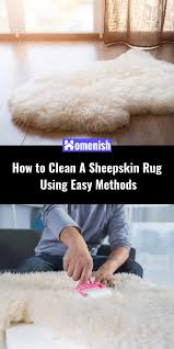 how to clean a sheepskin rug using easy