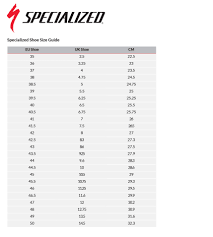 Lovely Specialized Size Chart 2016 Clasnatur Me