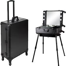 makeup train stand case with pro studio