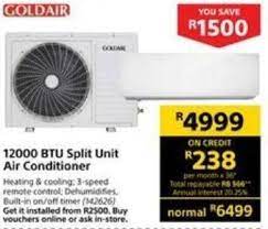 goldair 12000 btu split unit air