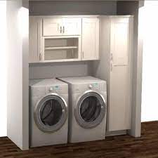 Hampton Bay Shaker 82 In W X 24 In D X 84 In H Ready To Assemble Laundry Kit With Assembled Wall And Pantry Cabinets In Satin White