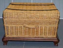 Large Wicker Milles Trunk Or Coffee