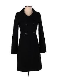 Old Navy Solid Black Wool Coat Size Xs