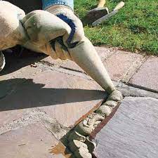 how to repair stone walkway mortar