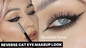 reverse cat eye makeup look tutorial