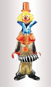 Murano Glass Multicolor Clown With
