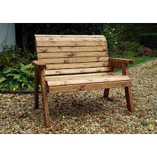 Scandinavian Redwood Garden Bench By