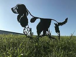 Cocker Spaniel Metal Dog Garden Art