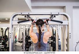 Young fit woman rubbing muscles of her lower back outdoors back pain. Woman In Gym Flexing Back Muscles On Cable Machine Close Up Of Attractive Fit Woman Flexing Back Muscles On Cable Machine Canstock