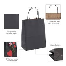 Maybe you would like to learn more about one of these? Gssusa Black Gift Bags 5 25x3 75x820pcs Gssusa Kraft Paper Bag Party Bags Retail Bags Shopping Bags Brown Paper Bags With Handles 100 Recyclable Paper Gift Bags Industrial Scientific Environews Tv