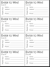 15 Raffle Sheet Tickets Resume Cover