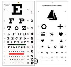 Elite Medical Instruments Kindergarten And Snellen Wall Eye Charts 22 By 11 Combo Pack
