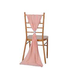 chiffon chair sash wed chair band for