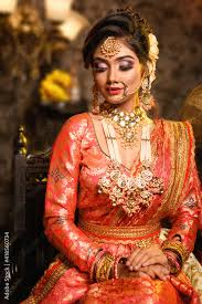 magnificent young indian bride in