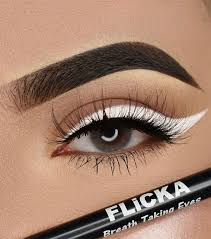 best eye makeup trends white eyeliner