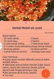 Berikut resep sambal khas indonesia yang bisa kamu coba buat sendiri di rumah. Pin Oleh Alina Lynn Di Makanan Pedas Makanan Pedas Jeruk Limau