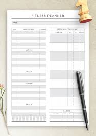 fitness and workout templates