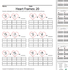 February Heart Ten Frames 1 20 Math