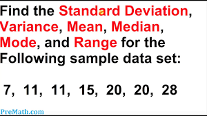 how to find the standard deviation