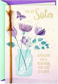 Hallmark birthday card for sister special memories 5. Amazon Com Hallmark Birthday Card For Sister Life Is A Gift Office Products