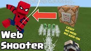 spiderman web shooter in mcpe ps4