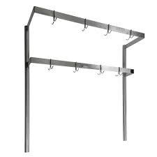 stainless steel pot racks with double
