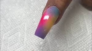 acrylic tie dye nails you