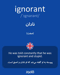 نتیجه جستجوی لغت [ignorant] در گوگل