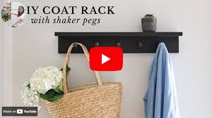 Diy Coat Rack With Shaker Pegs Angela