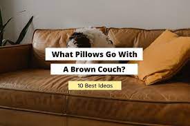 what pillows go with a brown couch 10