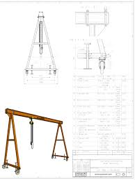 Gantry Crane Plans Homemade Gantry Crane Cad Project