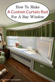 diy bay window curtain rod