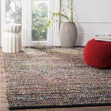 square striped speckled area rug