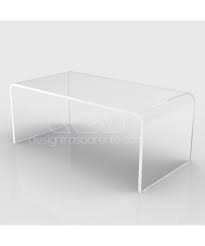 Cm 90x60 Lucyte Clear Side Table Plexiglass