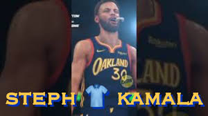 Our stephen curry shop is stocked with the new steph curry city edition jerseys, so grab. Stephen Curry Jersey For Kamala Harris Nba2k Views Of Oakland Forever Draymond Ayesha Biden Youtube