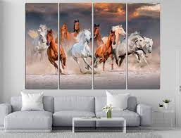Horse Canvas Art Animal Wall Decor