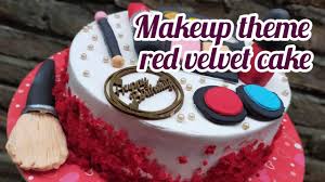 makeup theme red velvet cake you