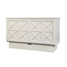 es white queen size cabinet bed in