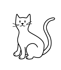 cat cartoon character of a pet vector