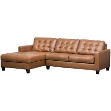 2pc italian leather sectional with laf