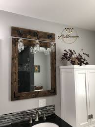 Wood Framed Mirror Bathroom Mirror