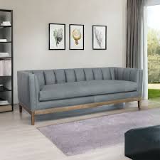 Contemporary Leather Chesterfield Sofa