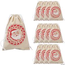 fabric christmas gift favor bags
