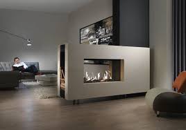 Two Sided Fireplace Contemporary