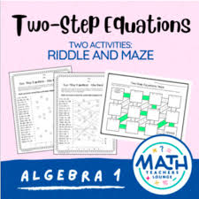 Two Step Equations Riddle And Maze